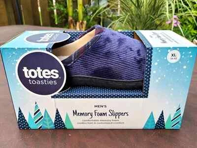 Zapatillas de pana de espuma viscoelástica tostadas XL 11-12 para hombre sin cordones AZUL MARINO Foto 1 de 4