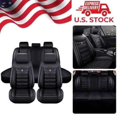 For Ford Escape 2007-2023 Faux Leather 5-Seat Car Seat Cover Pad Cushion Set - Image 1 of 4