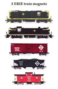 Tren de carga ferroviaria Erie 5 imanes de Andy Fletcher - Imagen 1 de 1