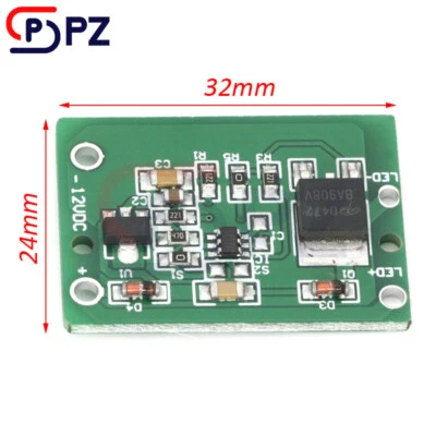 12V Capacitive Touch Switch Button Module Inching Latch with Relay TTP223 Module - Image 1 of 4