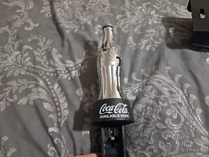 Coca Cola Bar Mounted Metal Bottle Opener Pub Home Memorabilia Silver And Black. - Picture 1 of 5