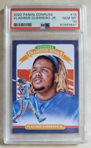 🔥2020 Panini Donruss MLB #14 Vladimir Guerrero Jr Diamond Kings PSA 10 Pop 2🔥 - Picture 1 of 3