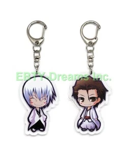 Set of 2 Bleach Anime Acrylic Keychain Aizen Sousuke, Ichimaru Gin - Picture 1 of 2