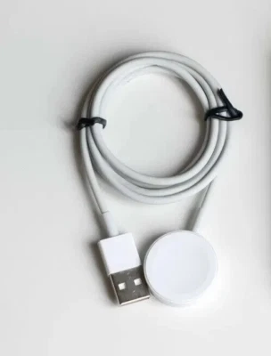 Cable de Carga Magnético 1 Metro Apple Watch A1768 - Todo Blanco - Original Oficial Foto 1 de 4