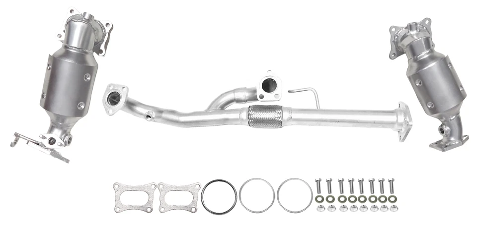 Fits: 2010 2011 2012 2013 Acura ZDX 3.7L Catalytic converter set, Flex Y pipe Foto 1 de 1