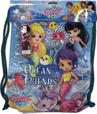 Disney Splashlings рюкзак на шнурке и солнцезащитные очки 2 подарочный набор - Изображение 1 из 4