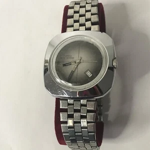 Vintage 1975 Timex Grey 2 Tone Dial Manual Wind Running Date TV Case Nice! 2 - Picture 1 of 12