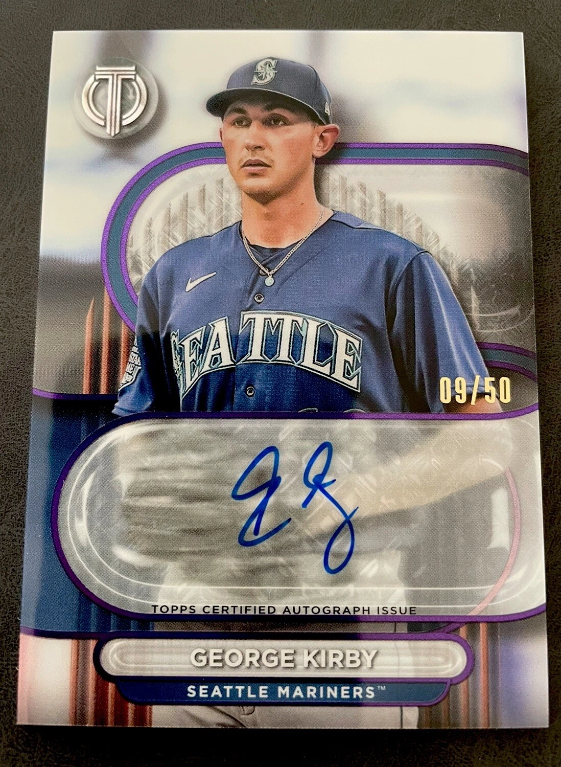 2024 Topps Tribute Autographs Purple George Kirby 9/50 On Card Auto MARINERS