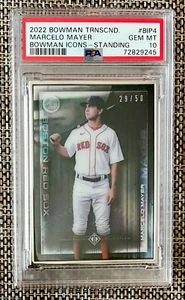 2022 Bowman Transcendent Marcelo Mayer #29/50 Icons Framed Standing SP PSA 10💎 - Picture 1 of 4