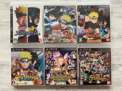SONY PS3 Naruto Narutimate Storm 1 2 3 & Revolution & Generation & J-Stars set - Image 1 of 4