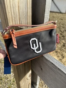 Oklahoma Sooners Dooney & Bourke Wristlet Wallet Geldbörse Small Tote NEU NFL - Bild 1 von 7