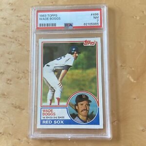 1983 Topps Wade Boggs PSA 7 Rookie Card RC #498