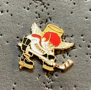 Minnesota Fighting Saints Halo Angel WHA Hockey Pin - Imagen 1 de 2