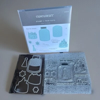 CTMH зима в бутылке штамп и тонкий вырез #CC92213 новый!! - Изображение 1 из 4