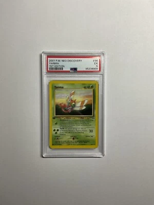 Pokemon Yanma Neo Discovery 1st Edition Non-Holo Rare 36/75 WOTC 2001 PSA 5 - Image 1 of 2