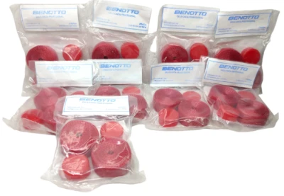 Paquete de 9 cinta de manillar roja texturizada Benotto barra de violonchelo bicicleta de colección nueva cinta Foto 1 de 4