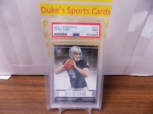 Tarjeta de novato Panini Rookies and Stars 2014 - Derek Carr - #131 - PSA 9 como nueva - G44 - Imagen 1 de 2
