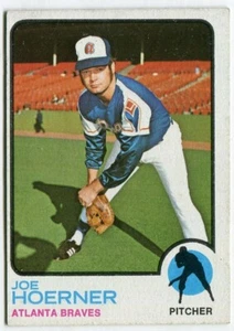 1973 Topps #653 Joe Hoerner Atlanta Braves Hi# - Imagen 1 de 2