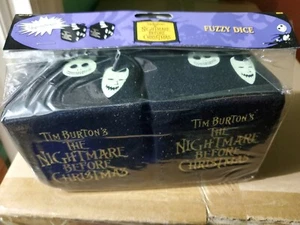 NECA GLOW IN THE DARK Nightmare Before Christmas Plush 3" Fuzzy Dice - Picture 1 of 4