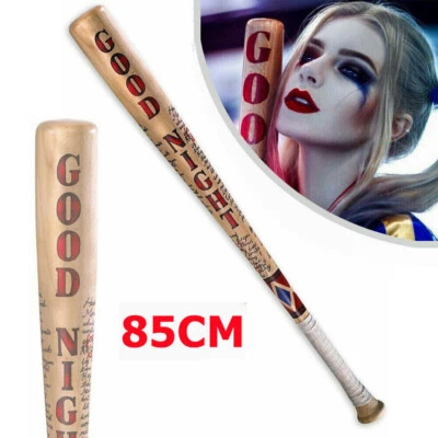 UNBRAND 2025 NEU Suicide Squad Harley Quinn Baseball Bat Holz Baseballschläger 84CM DHL