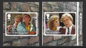 Par de folletos autoadhesivos Coronation Street 2020 Gran Bretaña UM, montado sin montar o nunca montado - Imagen 1 de 1