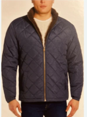 Weatherproof Men’s Puffer Coat sz XXL Quilt Navy Fleece Lined NWOT - Image 1 of 4