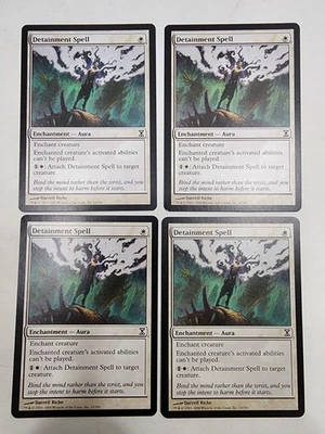 Detainment Spell *PLAYSET* Magic MtG x4 Time Spiral SP - Image 1 of 2