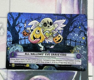 Cryptid Camp TCG JOLT Serialized ALL HALLOWS' EVE GRAVEYARD Borderless Holo NM - Bild 1 von 3