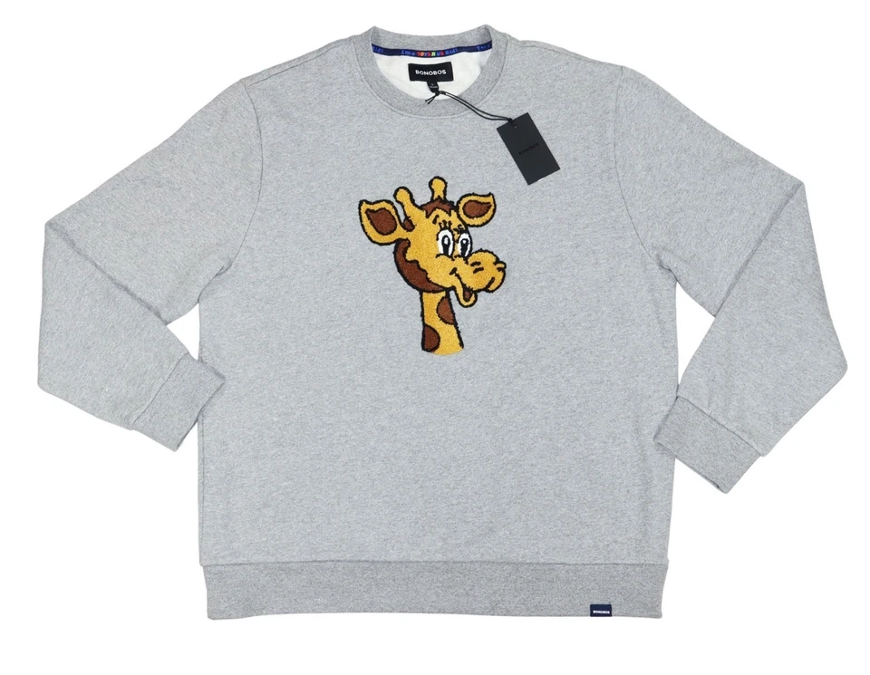 Bonobos Kids Geoffrey Long Sleeve Crewneck Graphic Sweatshirt Rubber Size 12