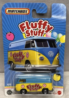 Furgoneta de reparto Volkswagen Matchbox “Fluffy Stuff” NUEVA algodón de azúcar coleccionable Foto 1 de 3