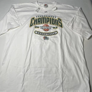Neu aus altem Lagerbestand Vintage 2003 Pac 10 University of Oregon Ducks Champions Basketball T-Shirt 2XL - Bild 1 von 6