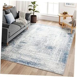 Abstract Contemporary Area Rugs, Faux Fur Rug Non-Slip & Durable Carpet for - Picture 1 of 7