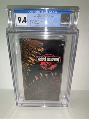 Jurassic Park VHS CGC Graded Error Upside Down 9.4A 2001 Watermark - Image 1 of 4