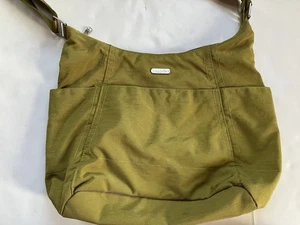 Baggallini Umhängetasche Soll Riemen Handtasche Curry? Grün/Gelb EUC - Bild 1 von 9