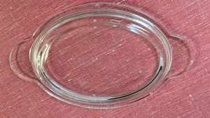 Pyrex P-14-C Klarglas kleiner ovaler Ersatzdeckel zum Greifen Auflaufform - Bild 1 von 2