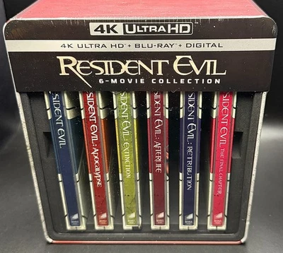 RESIDENT EVIL 6 FILM DOLBY VISION 4K UHD BLU-RAY STEELBOOK COLLECTION *SEALED!* - Image 1 of 4