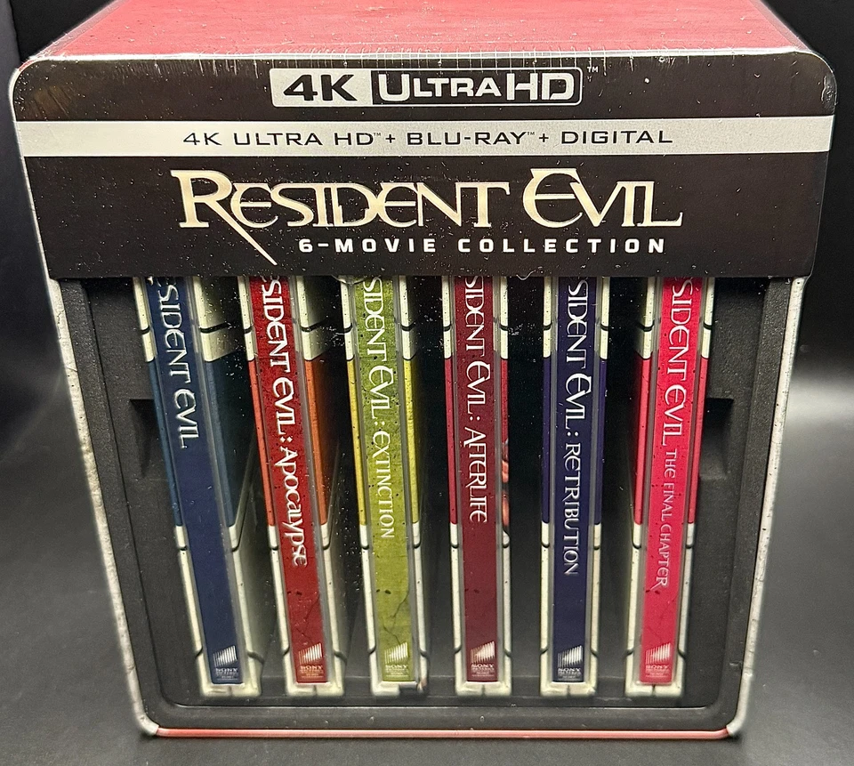 RESIDENT EVIL 6 FILM DOLBY VISION 4K UHD BLU-RAY STEELBOOK COLLECTION *SEALED!* - Image 1 of 4