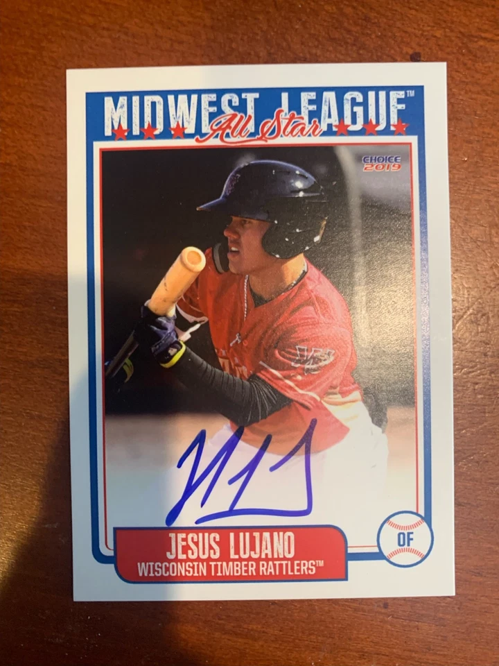 Jesus Lujano Wisconsin T-Rats Signed Auto 2019 Midwest League All Star Set Card - Image 1 of 1