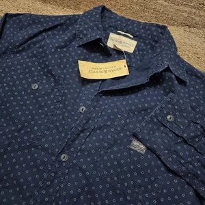 Ralph Lauren Denim & Supply M Indigo Blue Bandana Print Button-Down Shirt NWT - Picture 1 of 9