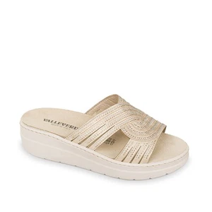 SCARPE CIABATTE SANDALI DONNA VALLEVERDE 55601 PLATINO ORIGINALE PE 2025 - Picture 1 of 1