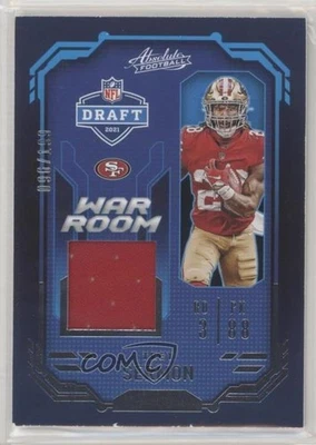 2021 Panini Absolute War Room Materials /199 Trey Sermon #WRM-TSE Rookie RC - Image 1 of 2