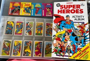 Super heroes batman superman bassett barratt 1983 Card Set,album & Packets - Picture 1 of 21