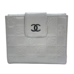 Chanel Folding Wallet W Hook White Coco Mark - Picture 1 of 18