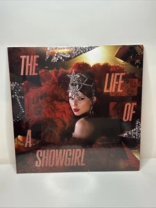TAYLOR SWIFT The Life Of A Showgirl Red Lipstick & Lace Transparent Vinyl LP NEW - Picture 1 of 2