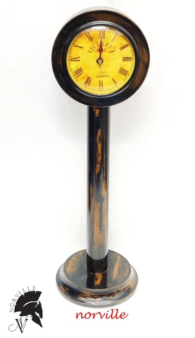 Antique Vintage Wooden Table Clock Desk Shelf Clock Watch Home Office Decor Gift Cover