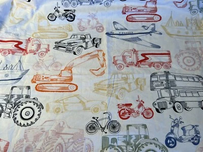 宜家 Twin Ljudlig 运输车、拖拉机、自行车、飞机。Duvet 保护套 带枕套 — 第 1/2 张图片