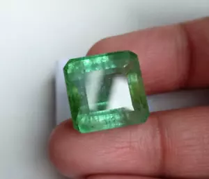 26,50 ct GROSSER mintgrüner Turmalin Achteckschliff lose Turmalin lose Edelstein - Bild 1 von 7