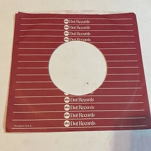ABC Dot Records 45rpm Record Sleeve: Red/White Stripes - Picture 1 of 2