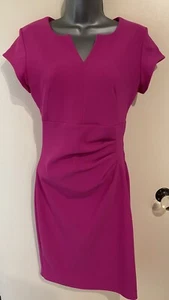 Vanessa Horne rosa geraffte Taille Bleistiftkleid Größe 10 - Bild 1 von 12