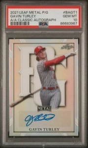 Juego perfecto 2021 automático prismático Gavin Turley Oregon State Beavers PSA 10 GEMA - Imagen 1 de 2